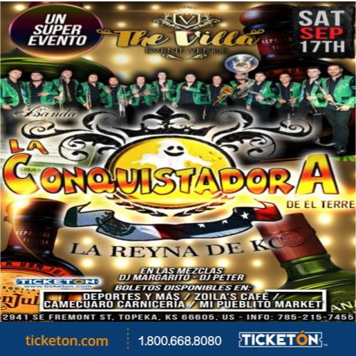 Banda La Conquistadora The Villa Event Venue Tickets Boletos Topeka