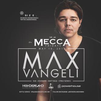 MAX VANGELI- Mecca Fridays: 