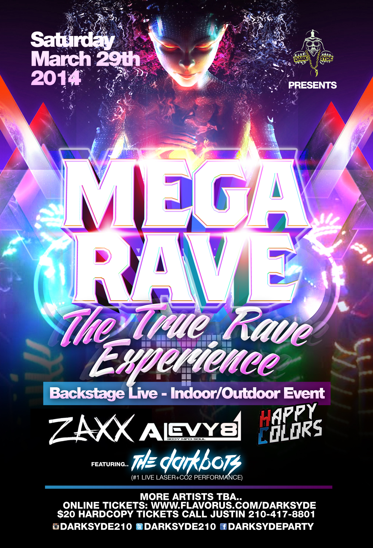MEGA RAVE 2014 Tickets The Backstage Live on March 29 2014 in San