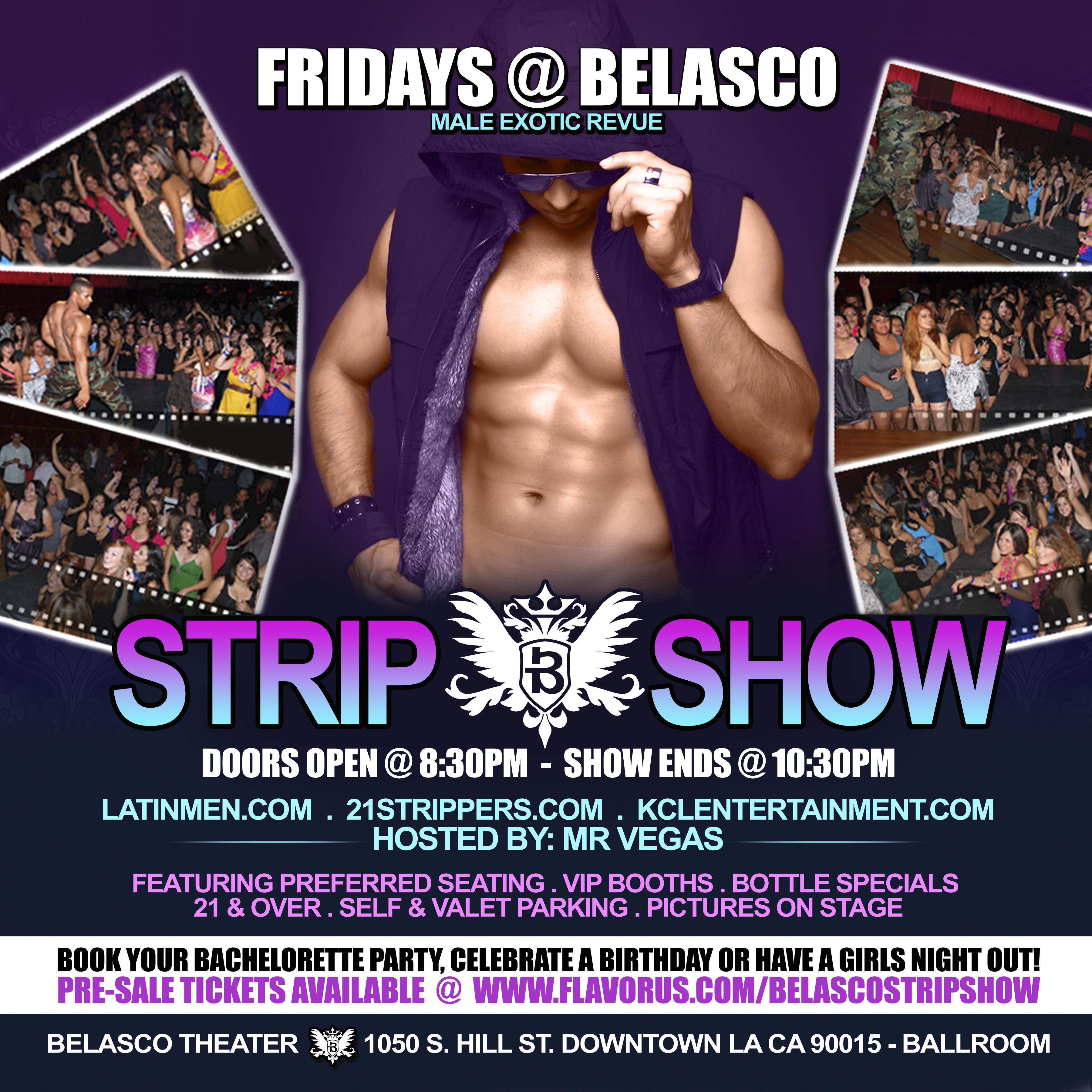 Buy Tickets to Belasco Exotic Male Strip Show in Los Angeles