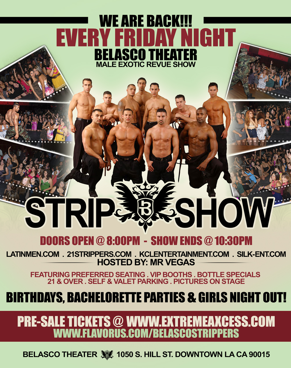 Buy Tickets to Belasco Friday Male Strip Show in LOS ANGELES