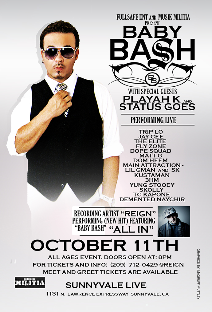 Buy Tickets to Baby Bash Live in sunnyvale