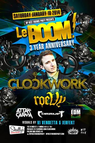 LeBOOM 3 YR CLOCKWORK / ROEVY