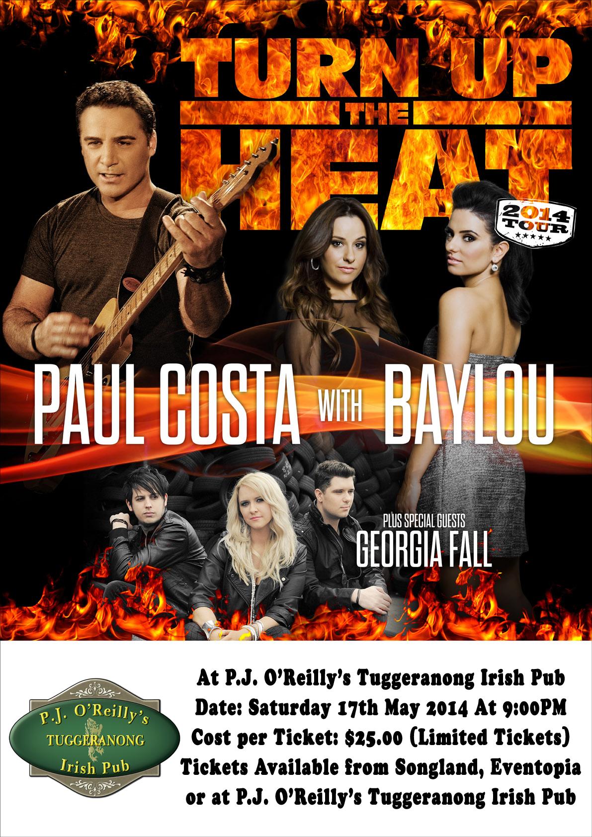 Turn Up The Heat 14 Tour Tickets The Pj O Reilly S Tugg Irish Pub On May 17 14 In Greenway Eventopia