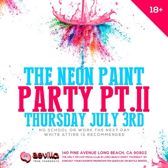 Buy Tickets to NEON PAINT PARTY PT.2 in Long Beach