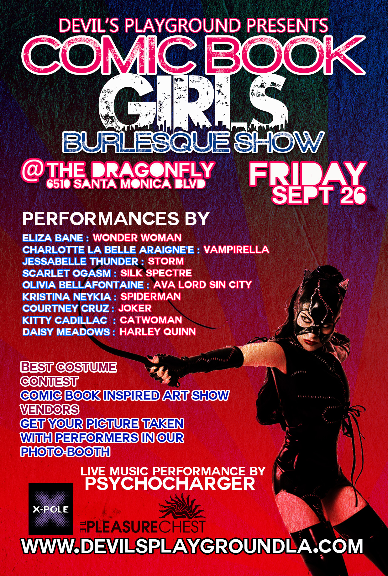 COMIC BOOK GIRLS BURLESQUE Tickets The DragonFly on September 26 2014