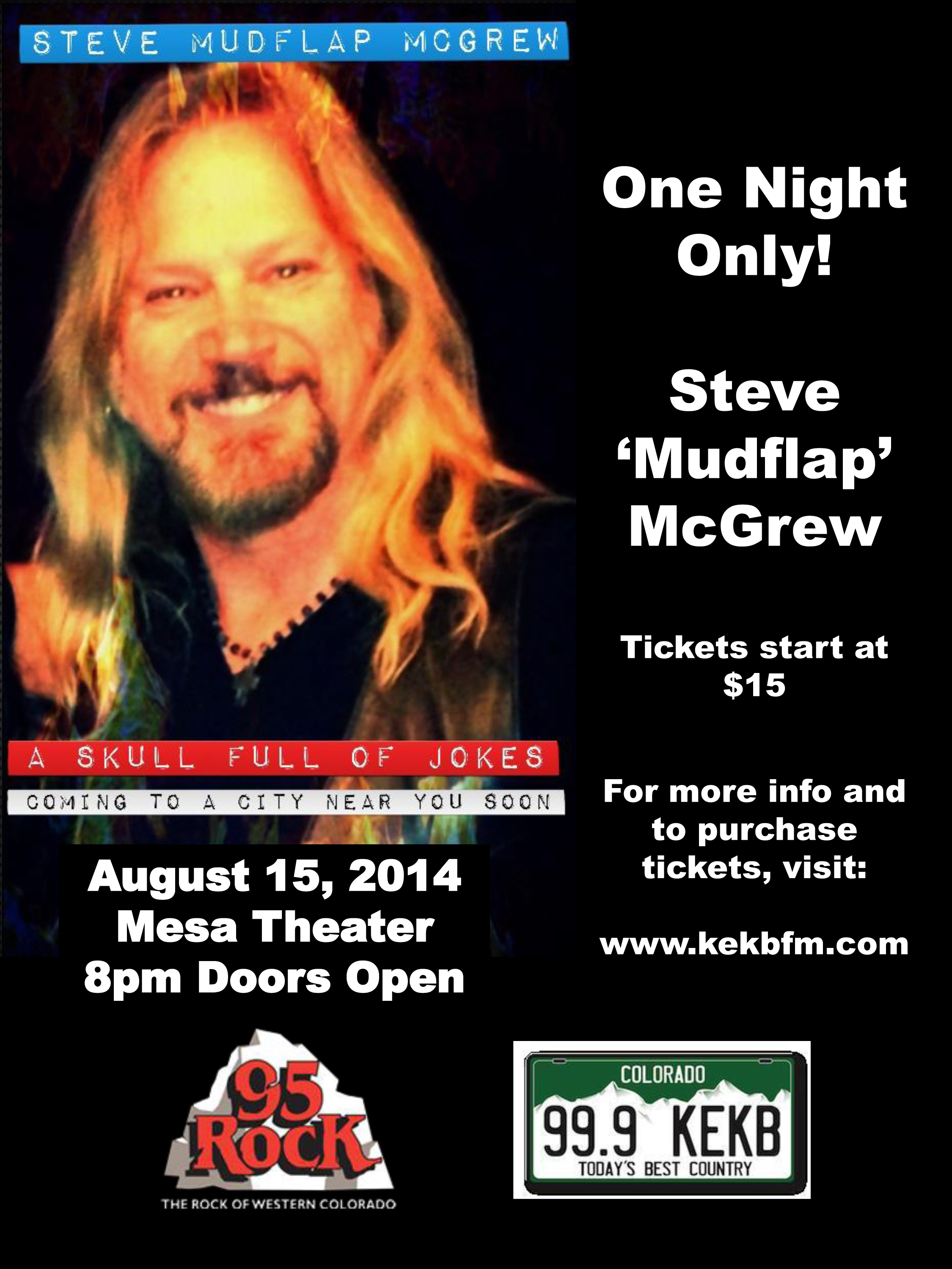 Buy Tickets to Comedy Night w/ Steve McGrew in Grand Junction