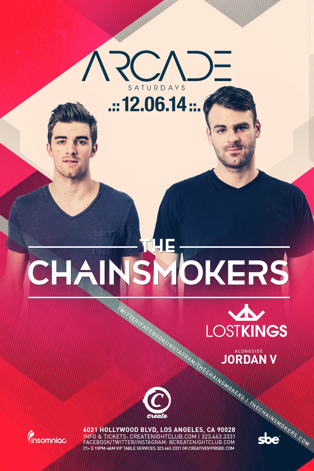 THE CHAINSMOKERS Tickets 12/06/14