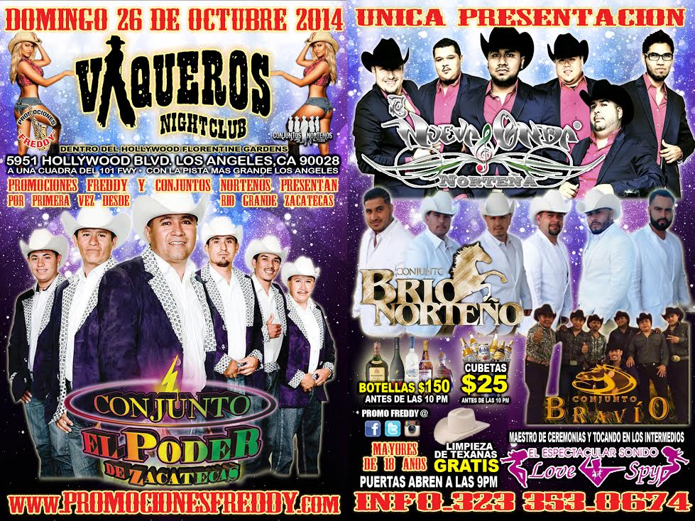 Buy Tickets to Conjunto EL PODER De Zacatecas in Hollywood