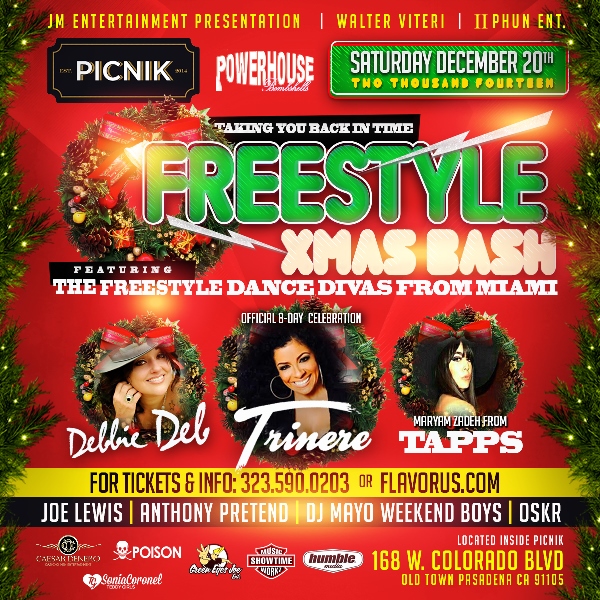 FREESTYLE XMAS BASH 80'S ROCK Tickets 12/20/14