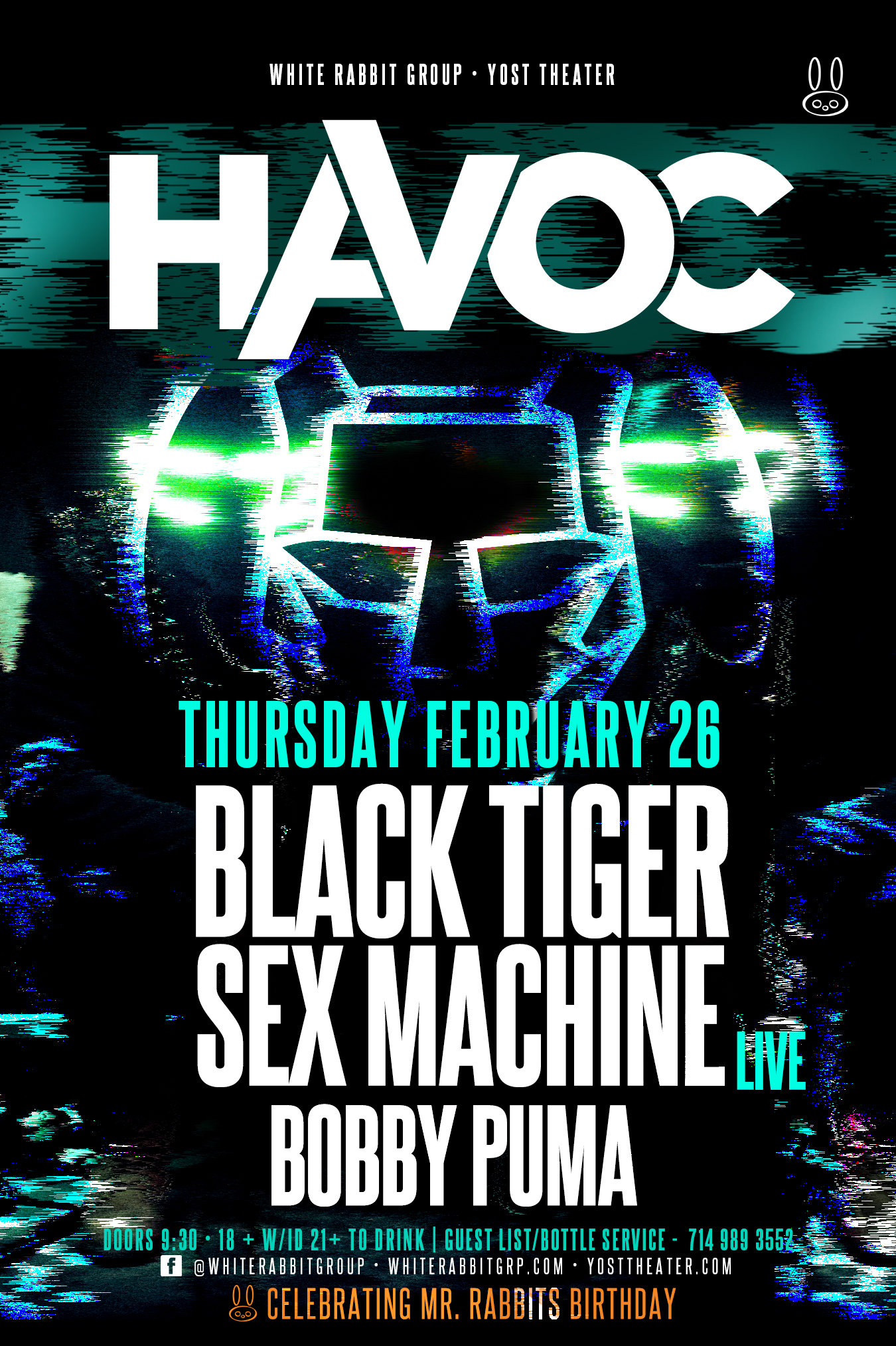 Havoc Oc Ft Black Tiger Sex Machine Live Tickets 022615 