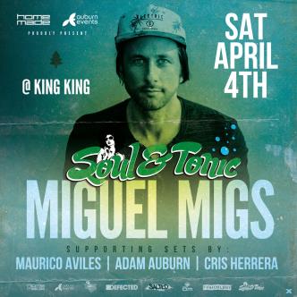 Miguel Migs at Soul and Tonic: 