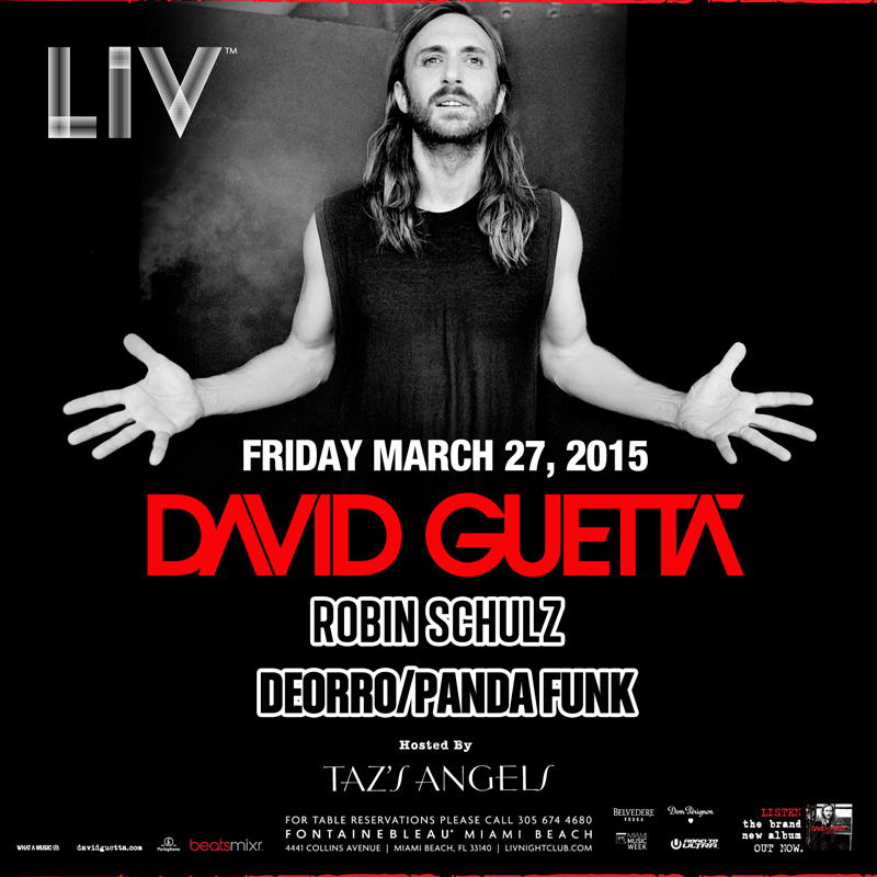 David Guetta LIV Tickets 03/27/15