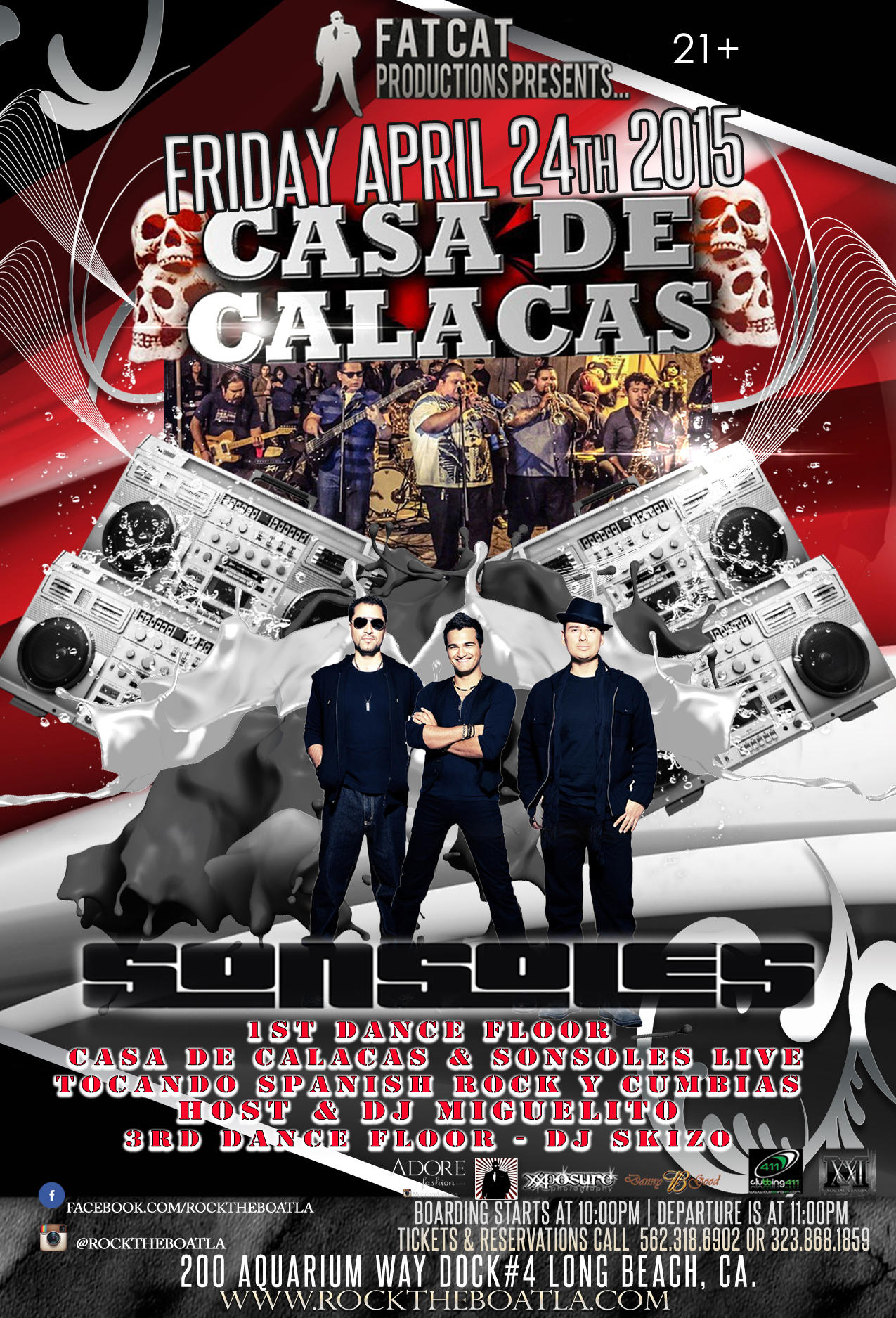 Rock The Boat Sonsoles Casa De Calacas Tickets 04 24 15 seetickets us