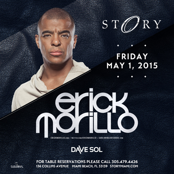 Erick Morillo STORY Tickets 05/01/15