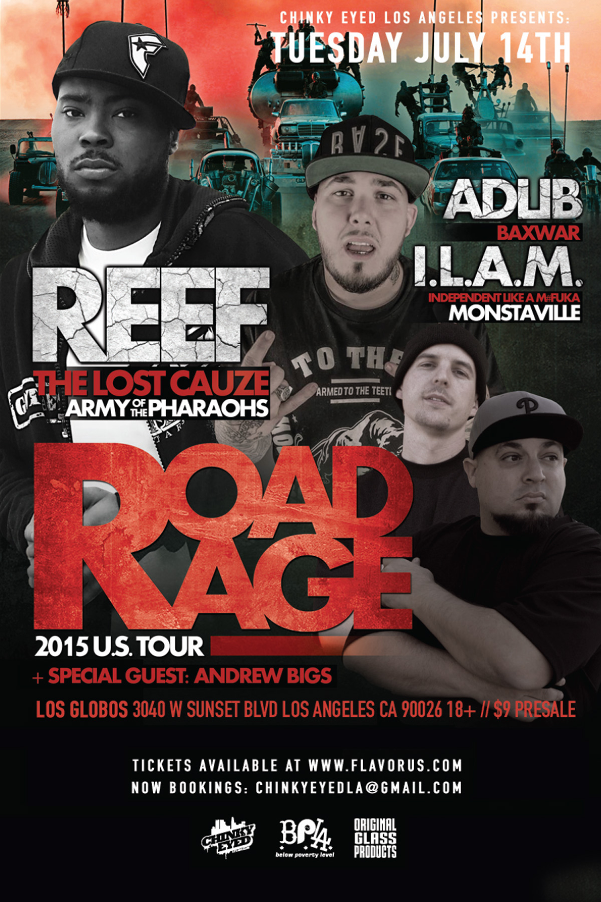 Diabolic + Reef The Lost Cauze 18+ Tickets 07/14/15