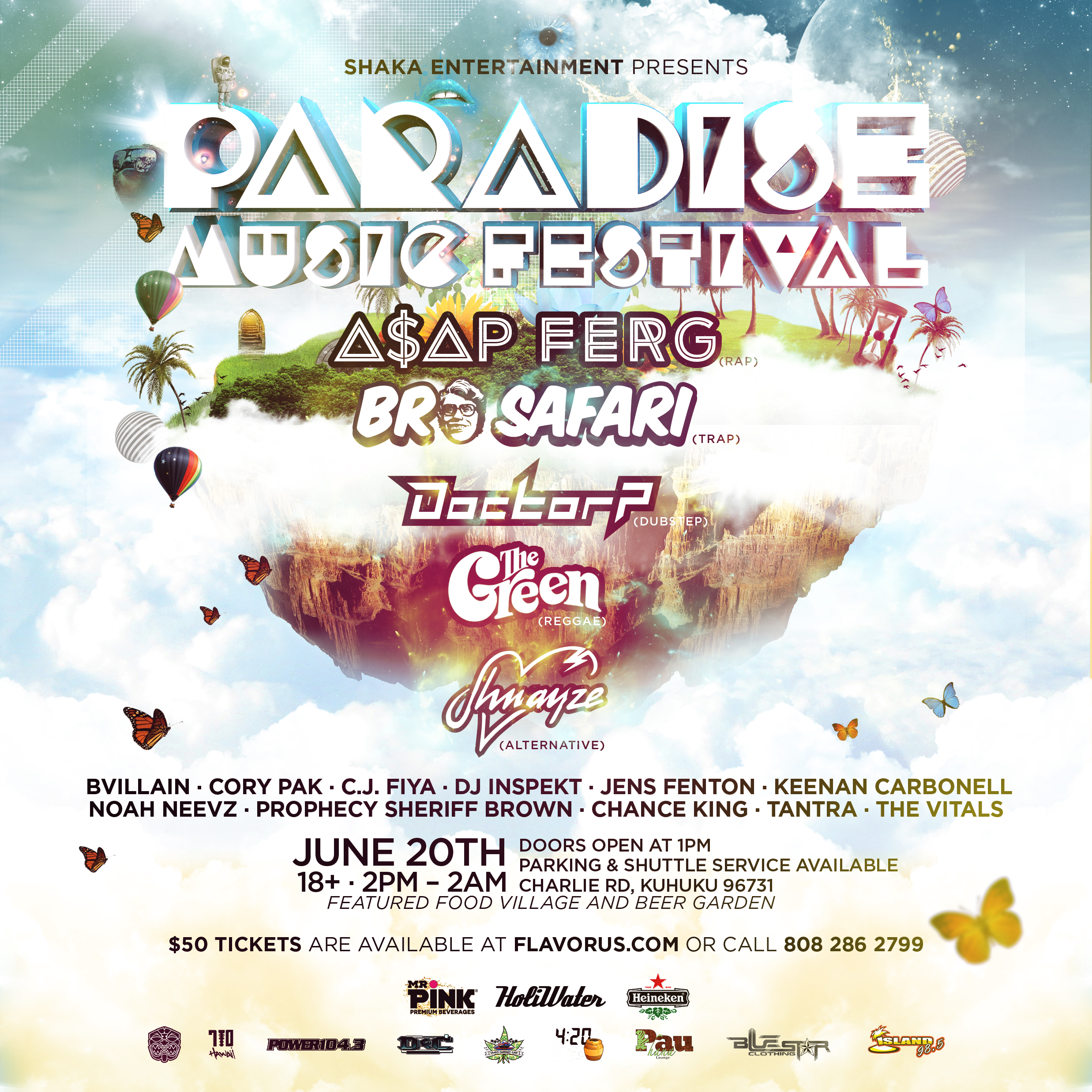 Paradise Music Festival Tickets 06/20/15