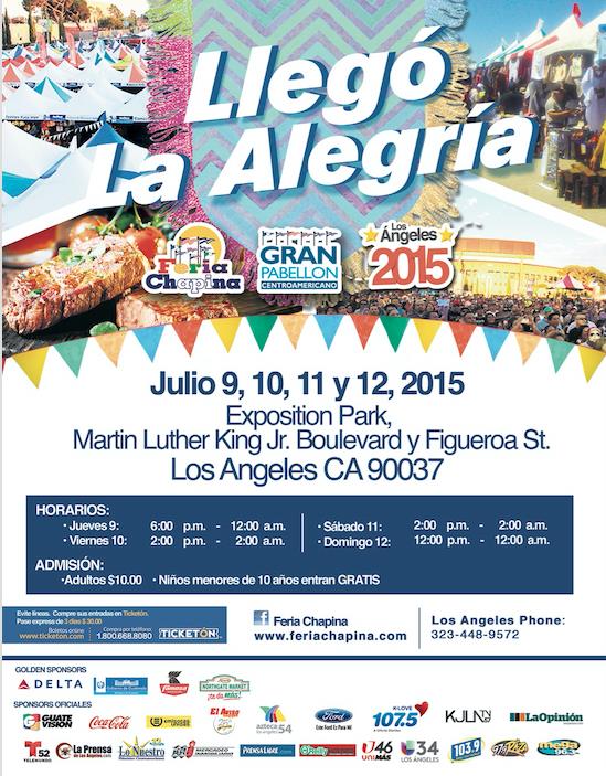 Feria Chapina Tickets The EXPOSITION PARK on July 12 2015 in Los