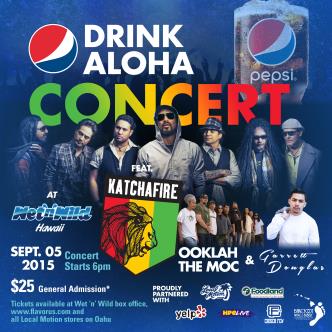 Drink Aloha Concert Feat. Katchafire and Garrett Douglas: 