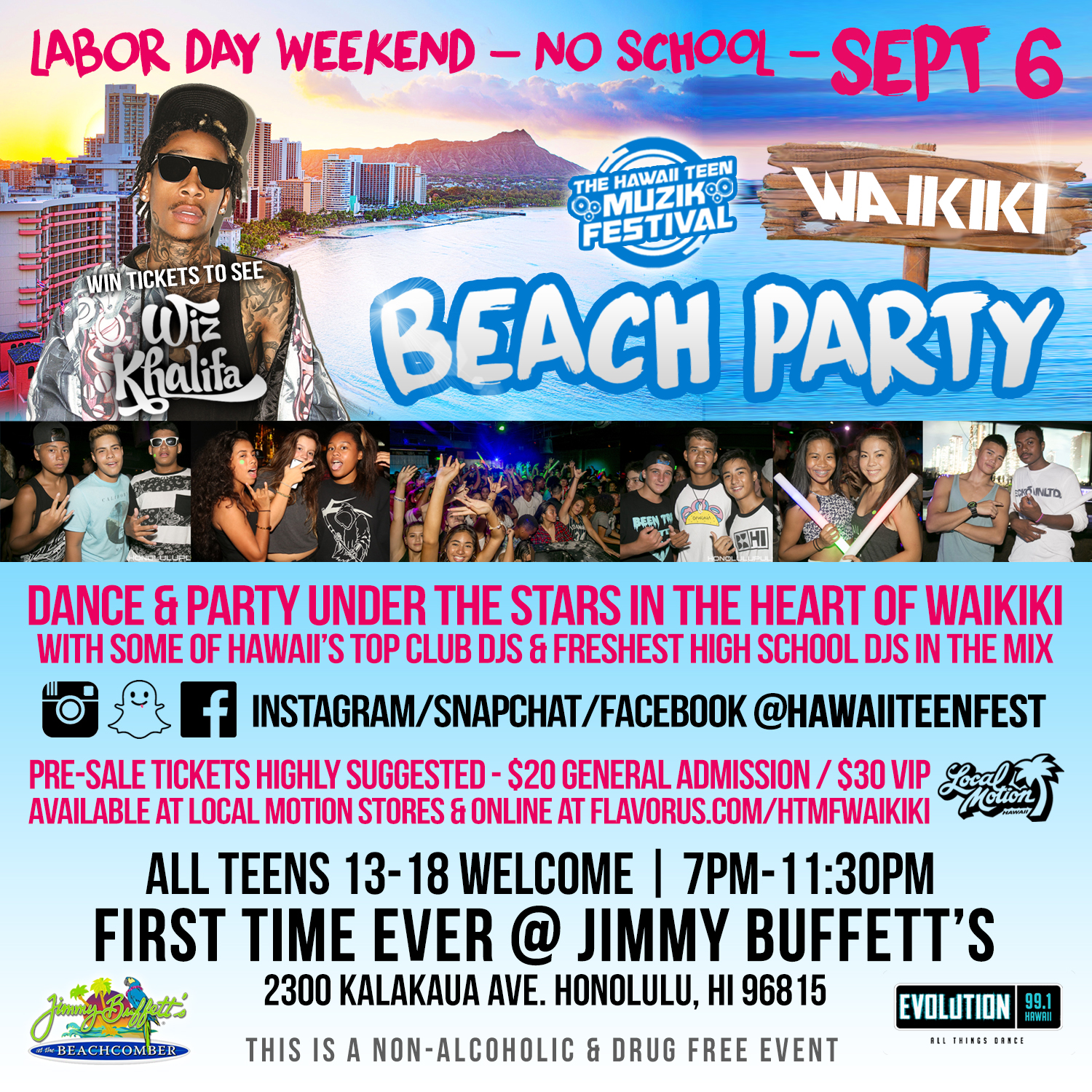 #HTMF Waikiki Beach Party Tickets 09/06/15