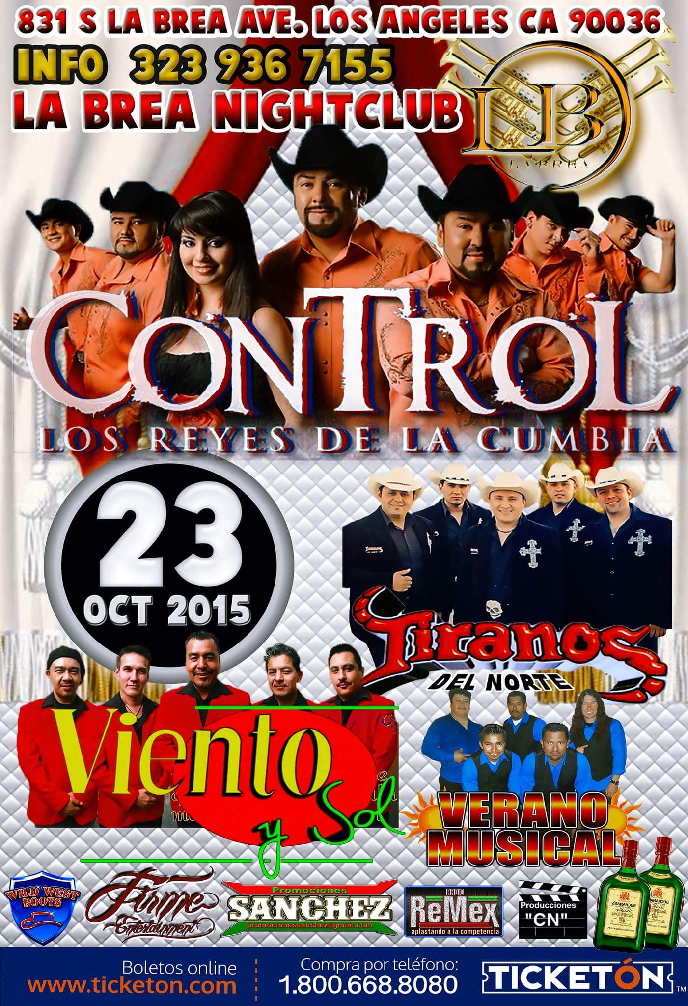 Grupo Control y Tiranos Del Norte en Los Angeles