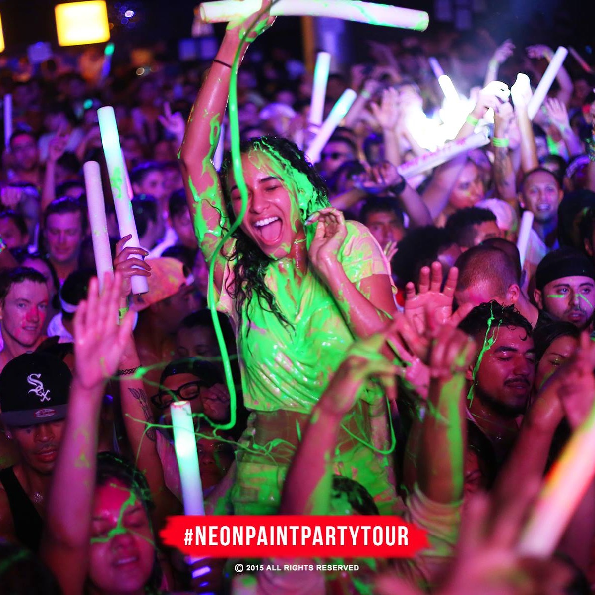 The Neon Paint Party Tour Halloween Paint Bath 18+ Tickets 10/17/15