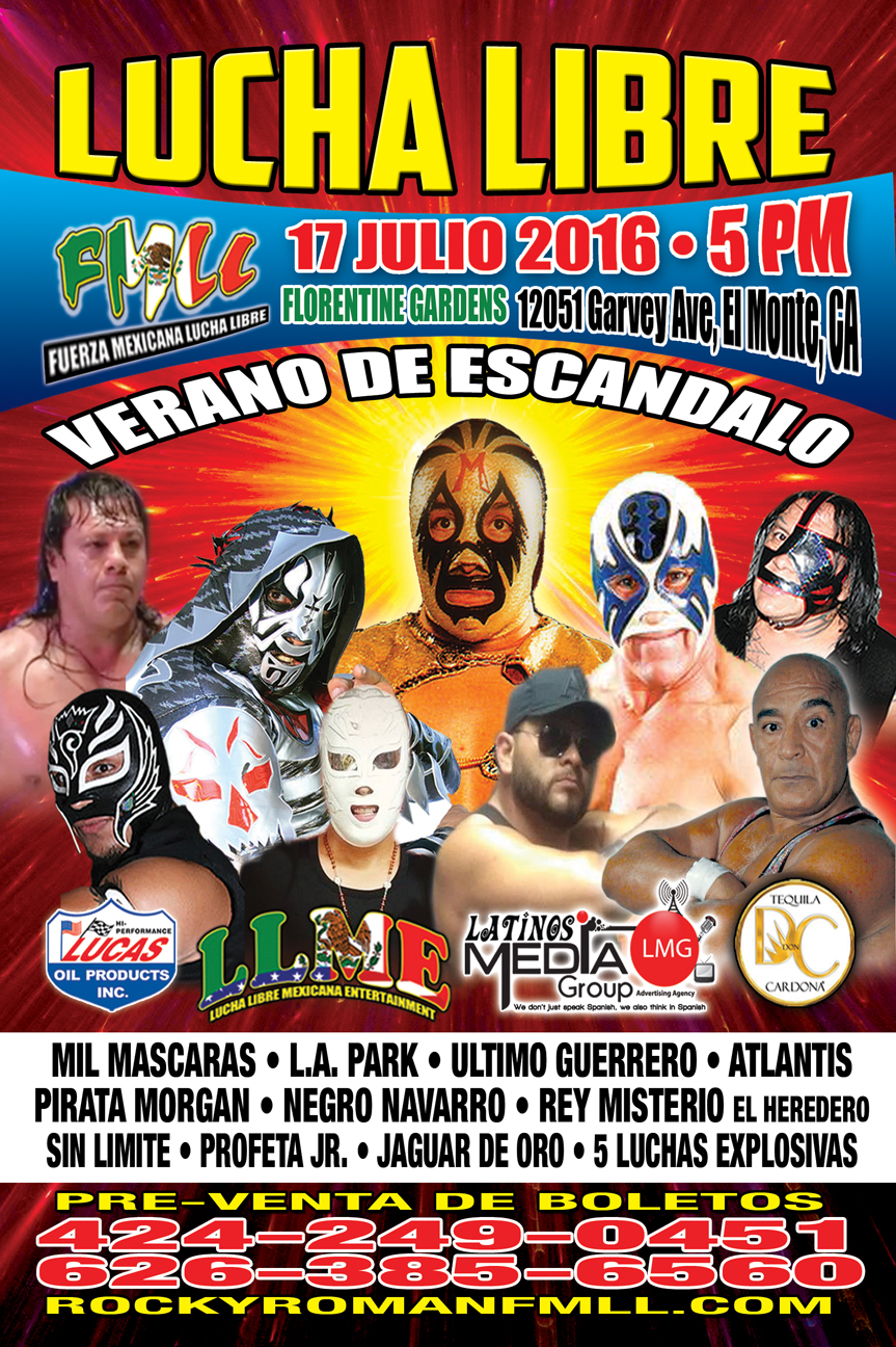 Lucha Libre Verano De Escandalo Los Angeles Tickets 07/17/16