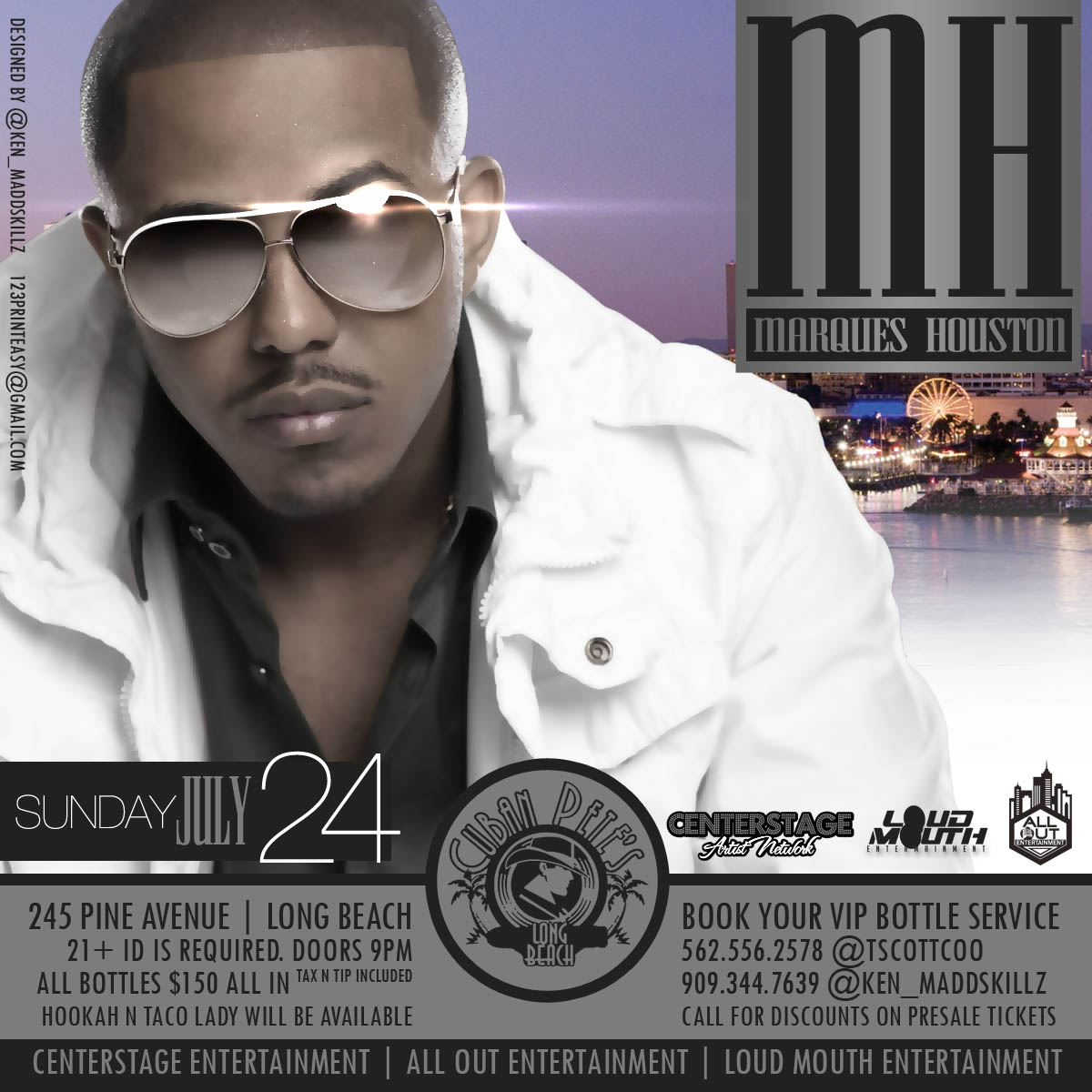 Marques Houston Live At Cuban Petes Lbc Tickets 07 24 16