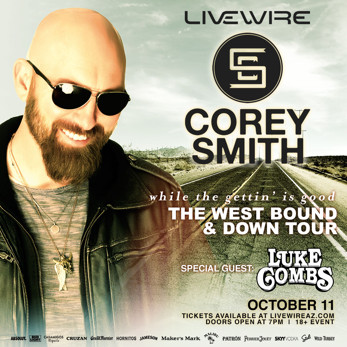 Corey Smith & Luke Combs Tickets 10/11/16