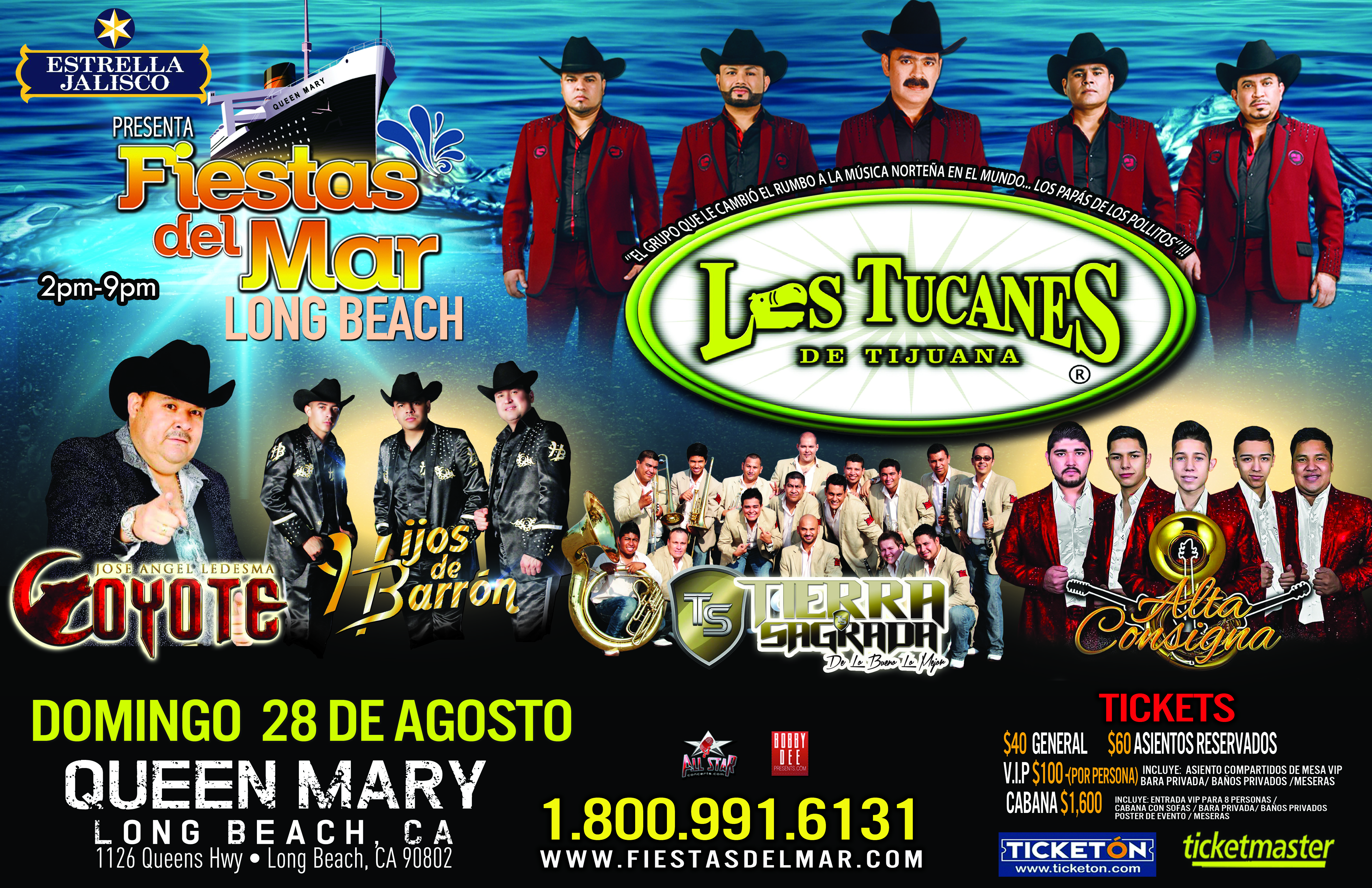 Fiestas Del Mar Tickets 08/28/16