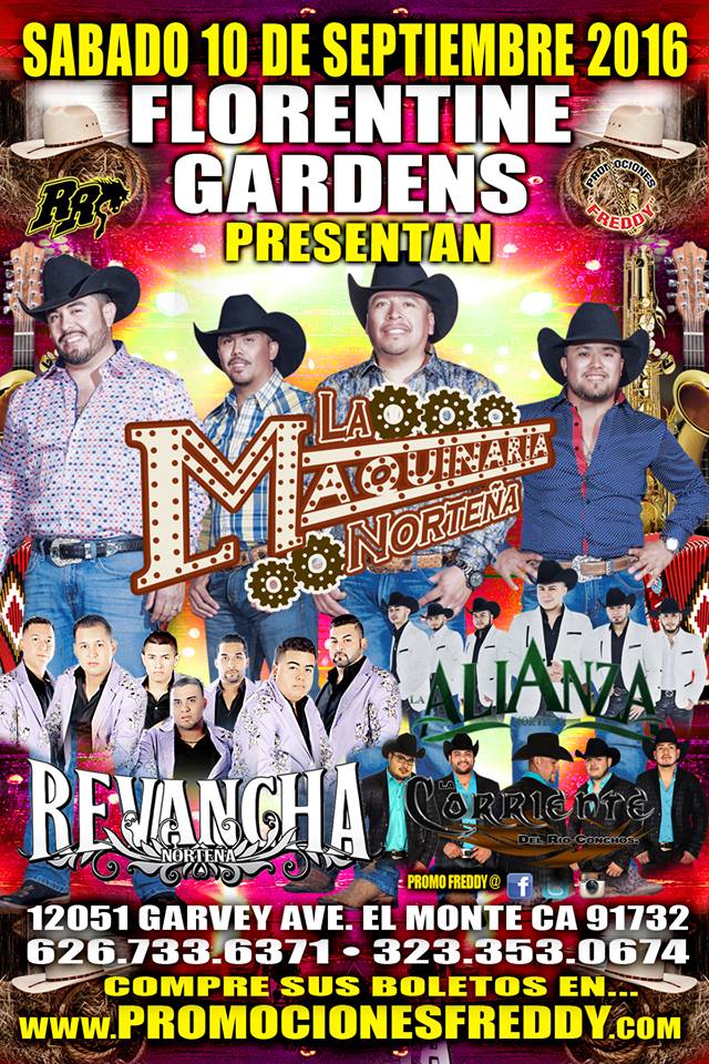 La Maquinaria Nortena El Monte Tickets 09 10 16