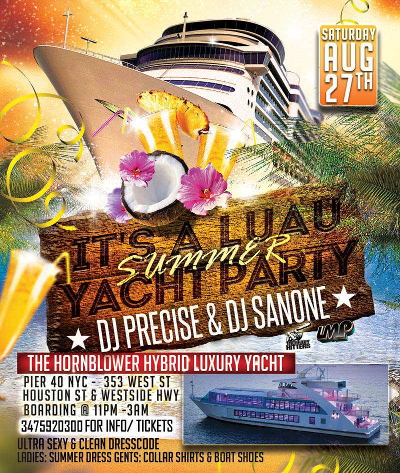 NYC Hawaiian Luau Cruise at Hornblower Hybrid Yacht Pier 40 Tickets 08 ...