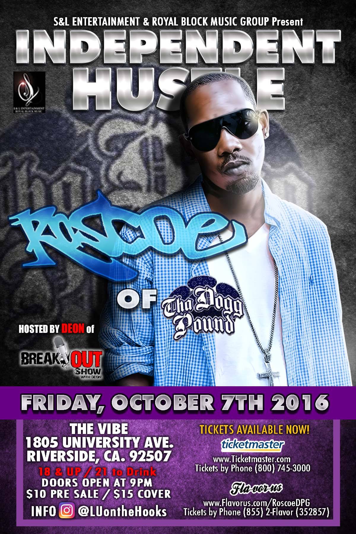 ROSCOE OF THA DOGG POUND Tickets 10/07/16