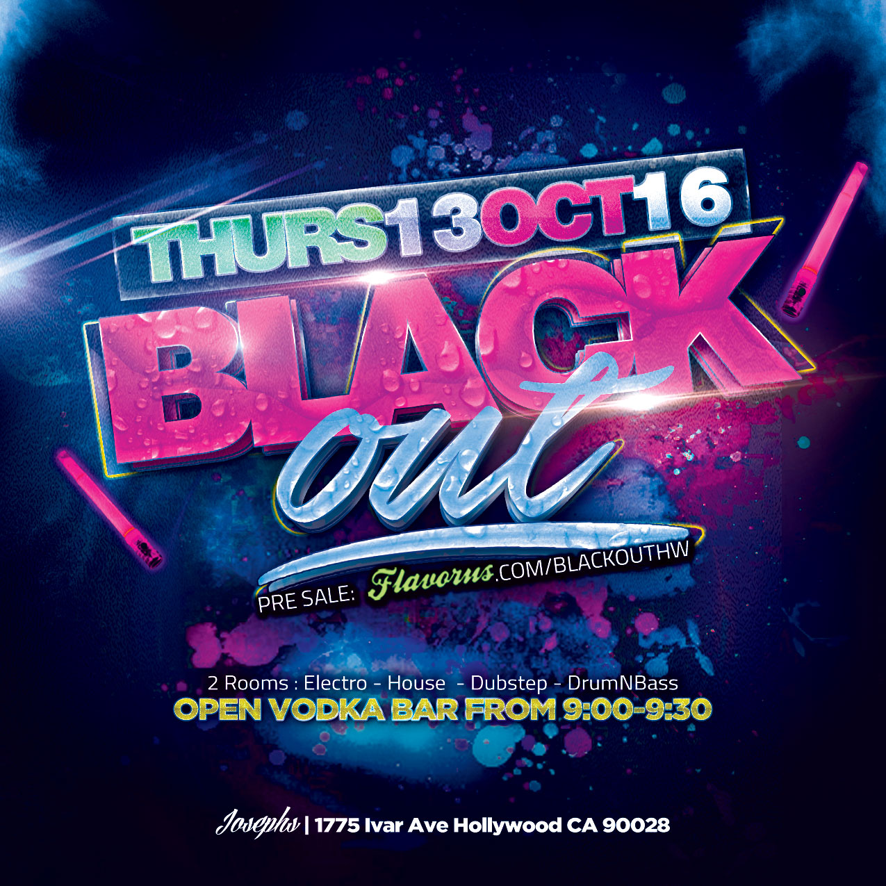 Blackout Hollywood Tickets 10/13/16