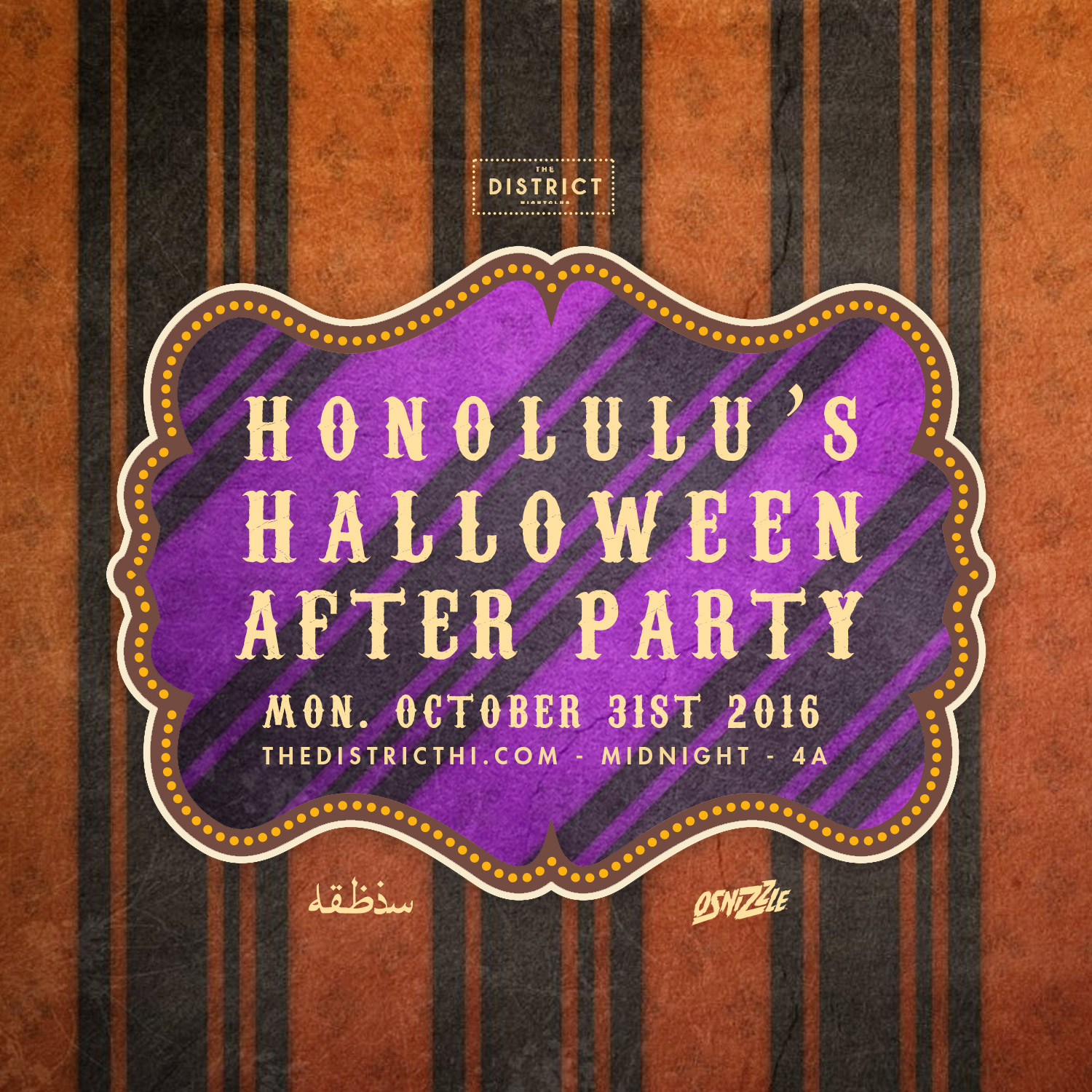 Honolulu's Halloween After Party Tickets 10/31/16