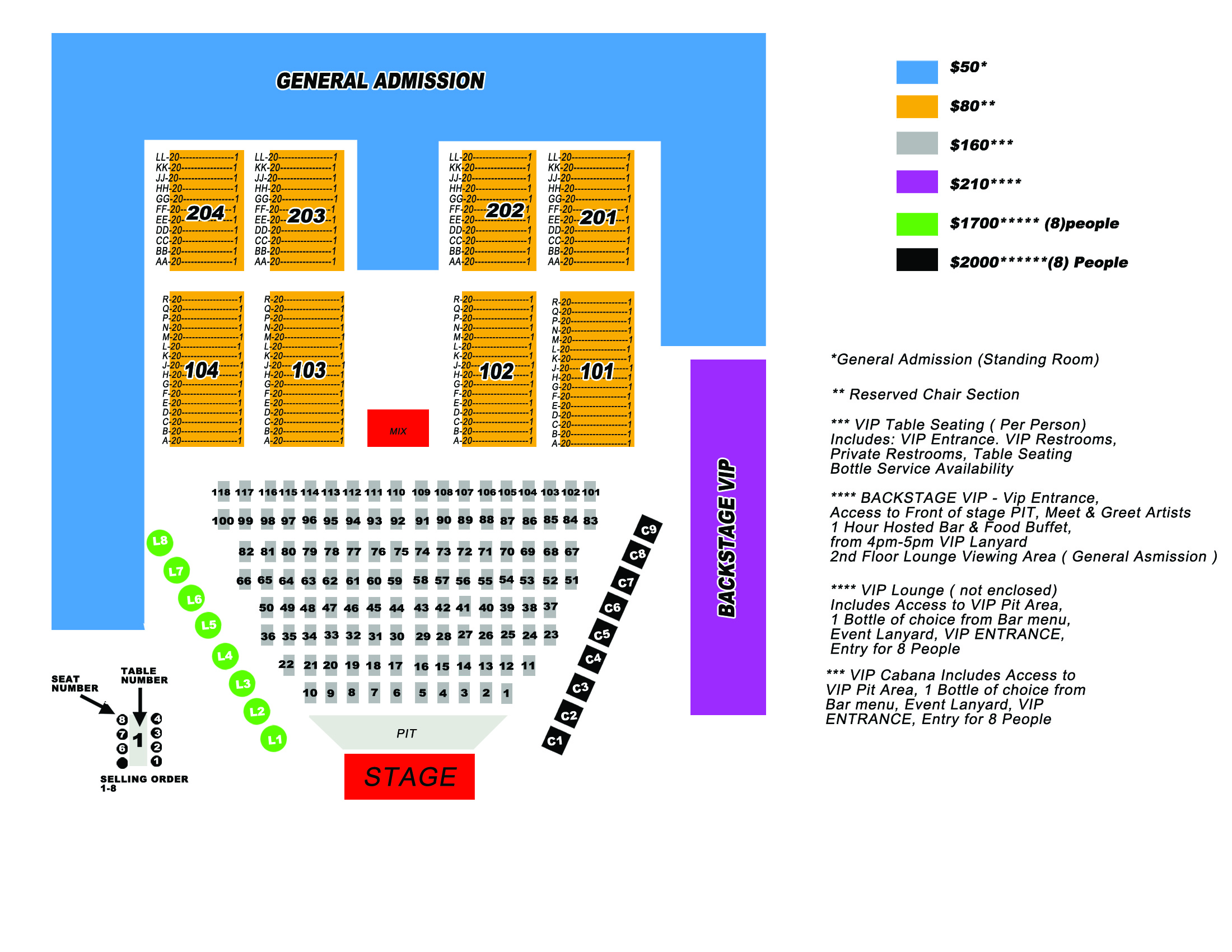 Queen Mary Seating Chart