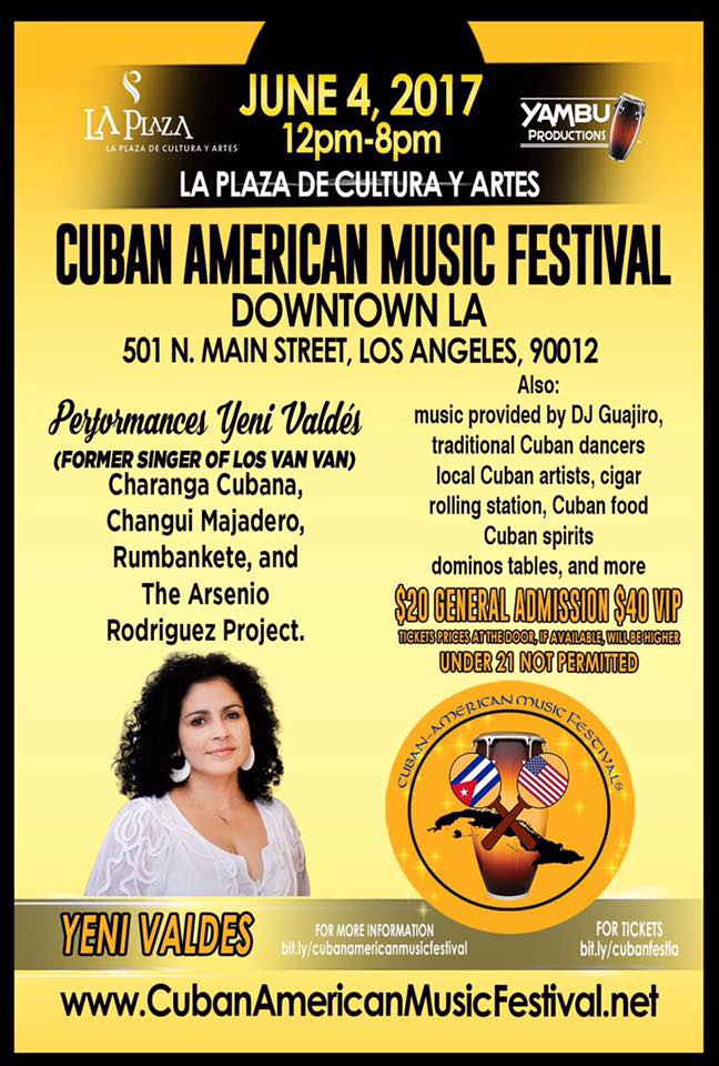 CubanAmerican Music Festival Tickets 06/04/17
