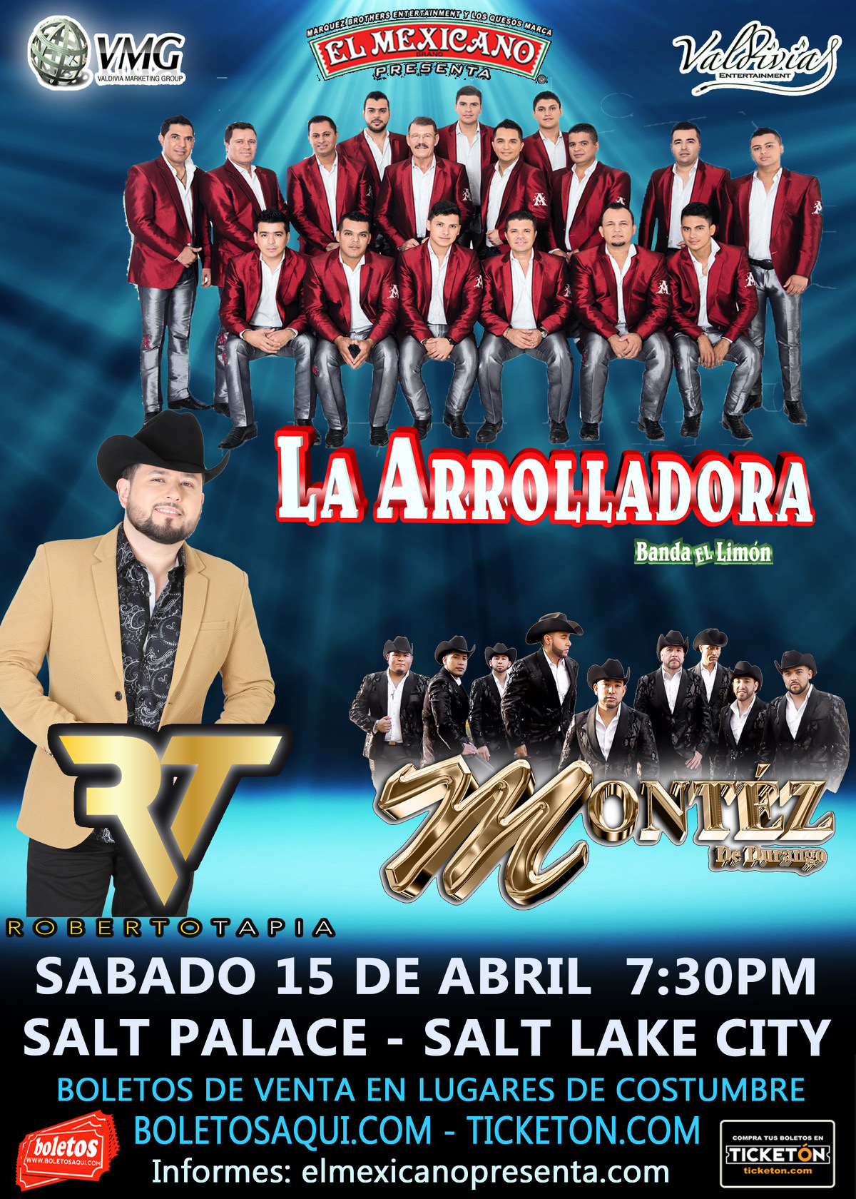 BOLETOS PARA LA ARROLLADORA EN SALT LAKE CITY