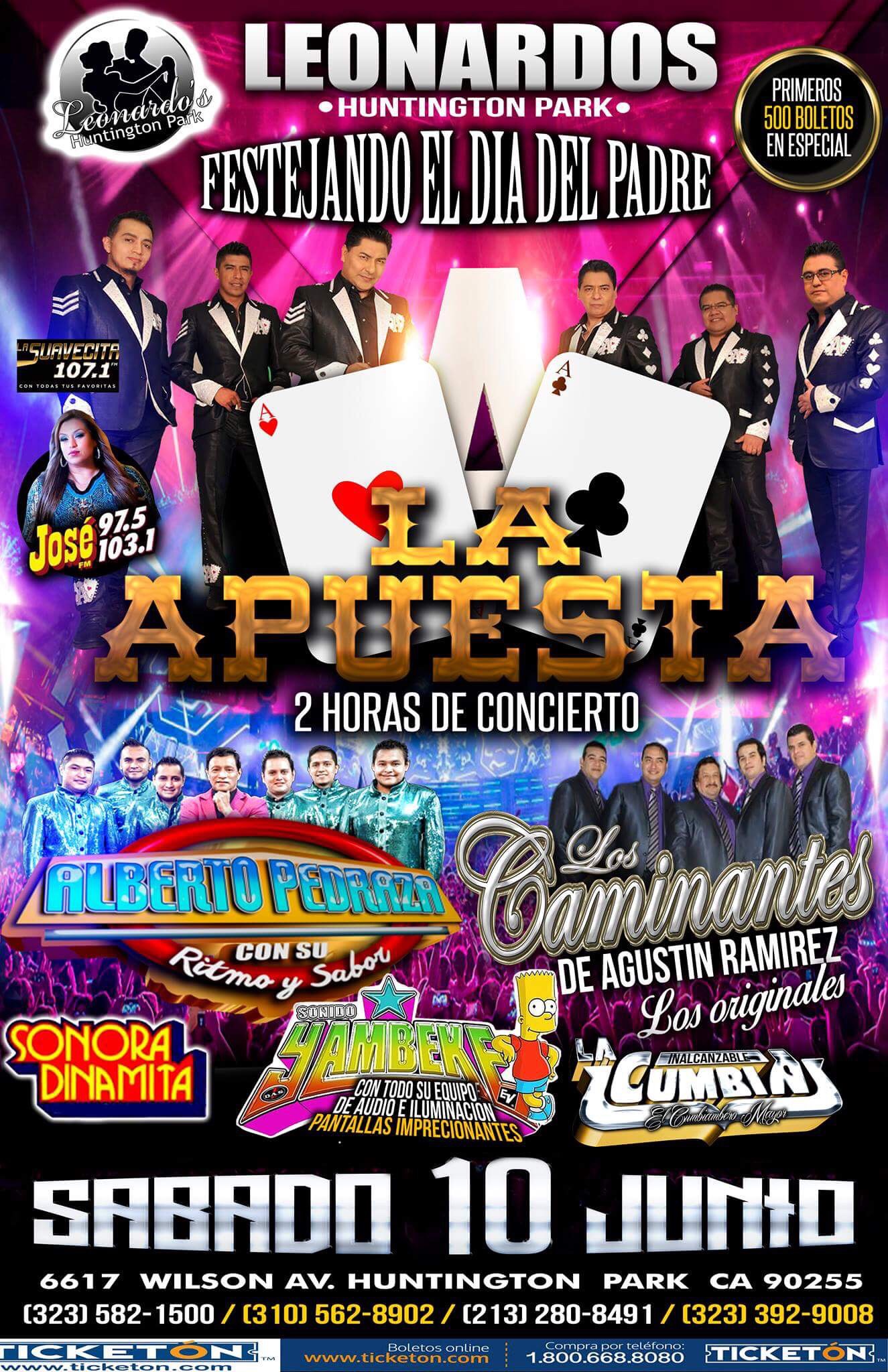 BOLETOS PARA LA APUESTA EN HUNTINGTON PARK