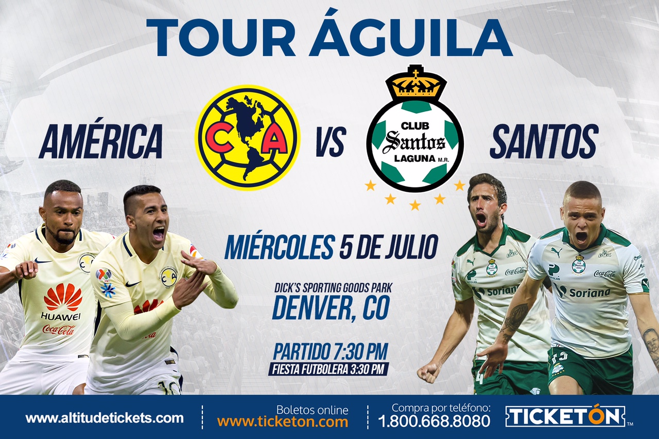 Club America Santos Denver Tickets Boletos Dicks Sporting