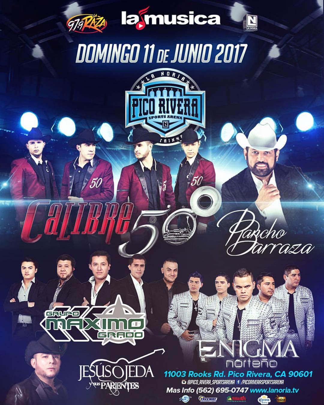 CALIBRE 50 y MAXIMO GRADO Tickets 06/11/17