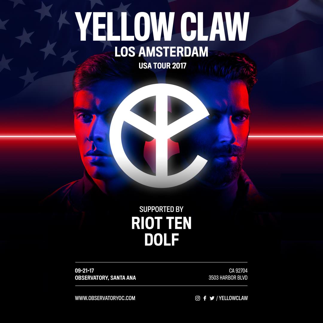 Buy Tickets to YELLOW CLAW @ The Observatory OC in Santa Ana