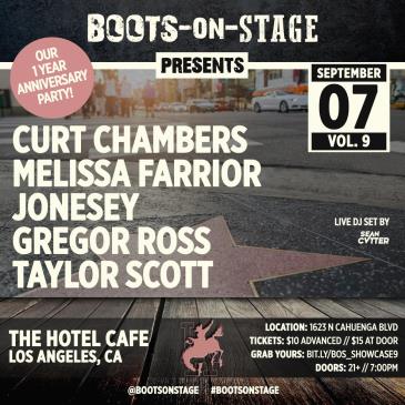 Boots On Stage: One Year Anniversary Country Music Showcase: 