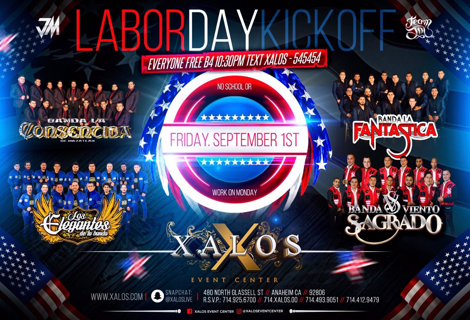 NOCHE DE BANDAS EN XALOS Tickets The Xalos Event Center on September