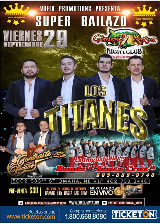 Gran Baile Omaha Tickets Boletos Guaca Maya Night Club