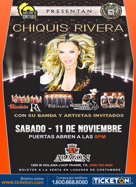 La Chiquis Rivera Pharr Tickets Boletos Aragon Music Hall