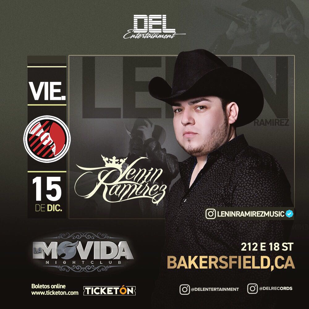 Lenin Ramirez Bakersfield Tickets Boletos La Movida