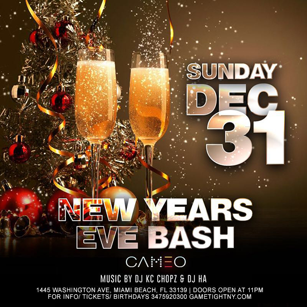 Cameo New Years Eve Party | GametightNY.com