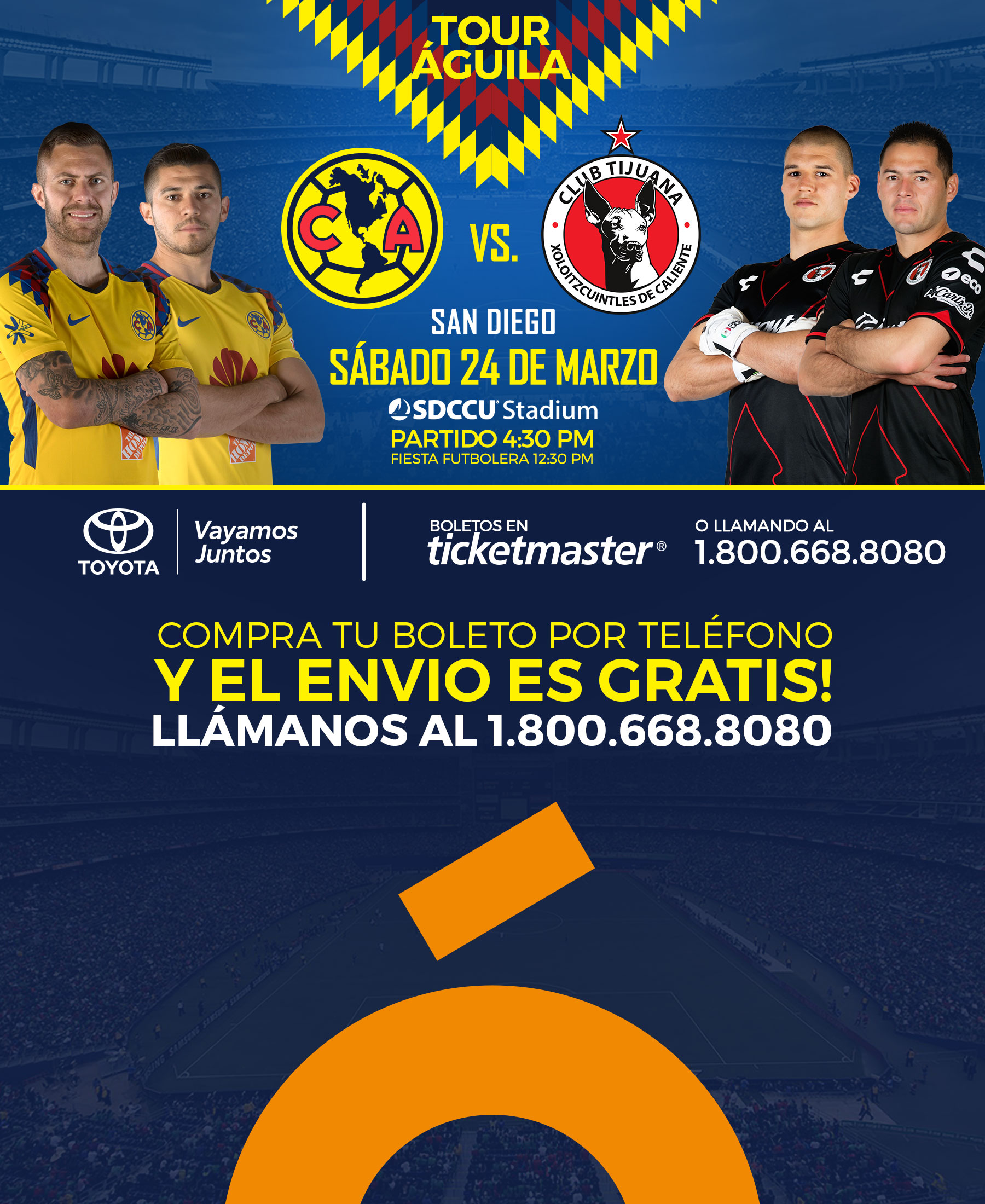 Club America Xolos Tickets Boletos San Diego SDCCU Stadium