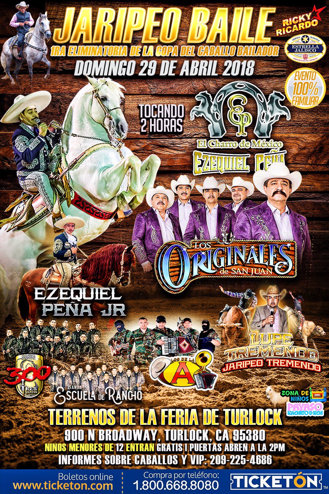 Ezequiel Pena Jaripeo Turlock Tickets Boletos Fairgrounds